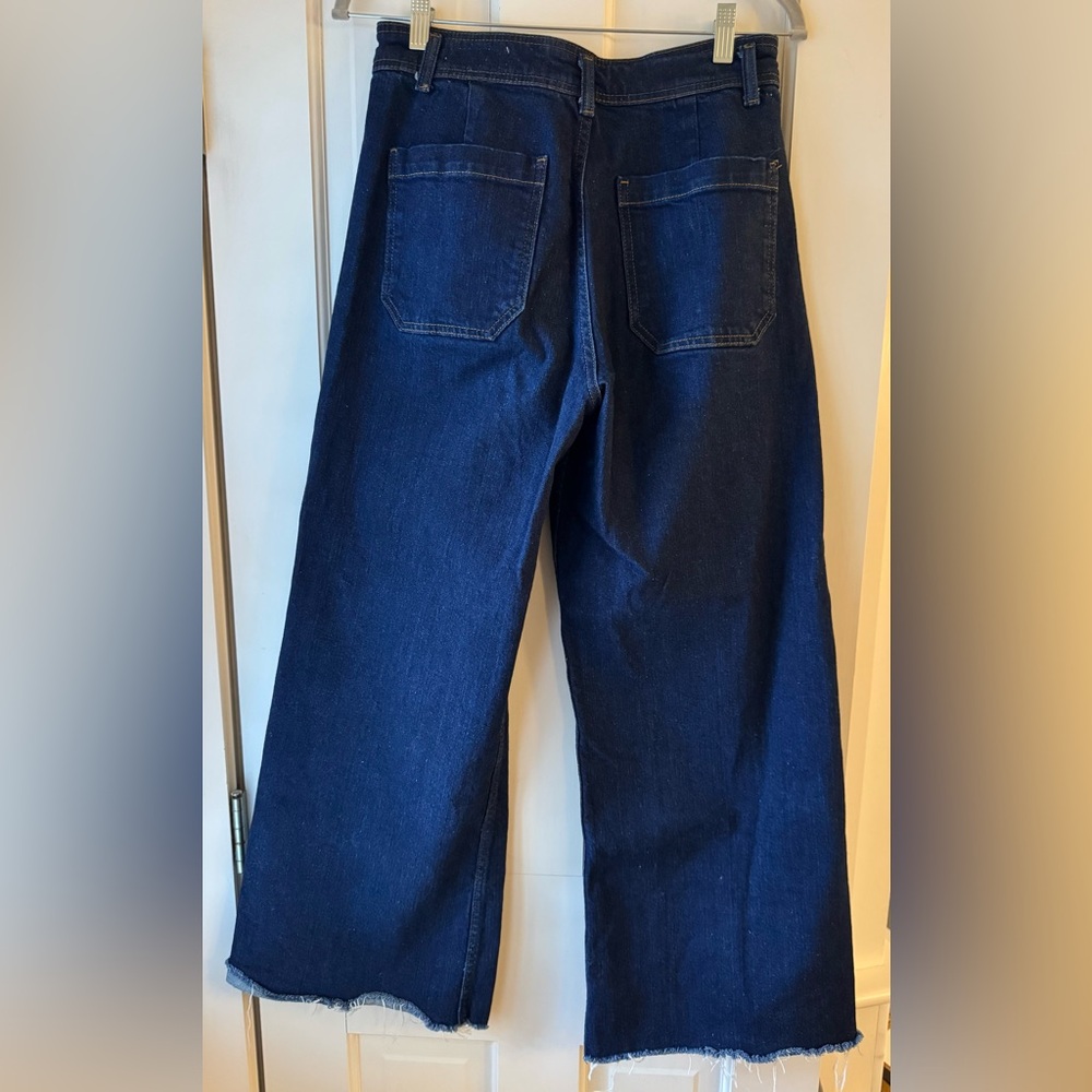 Zara ZW Collection High Waist Marine Straight Pocket Jean - Picture 3 of 4